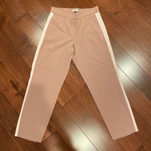 Blush striped trousers